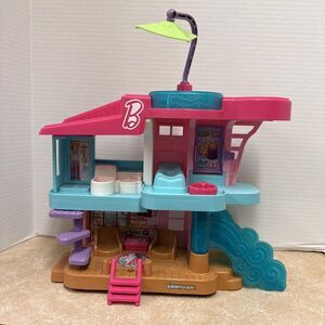 Little People Barbie Beach House EUC No Figures/Accessories Included. See Photos